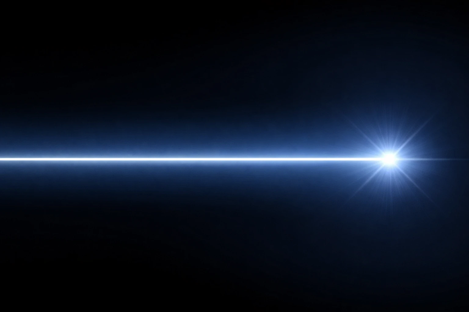Electron-beam light across a dark background